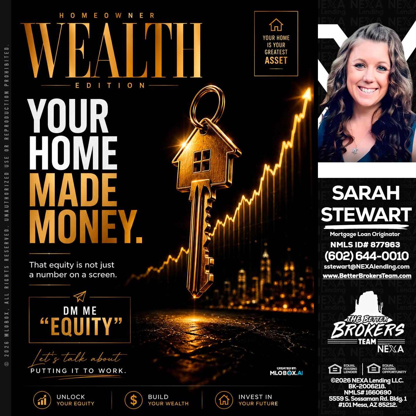 YOUR HOME MADE - Sarah Stewart -Mortgage Loan Originator