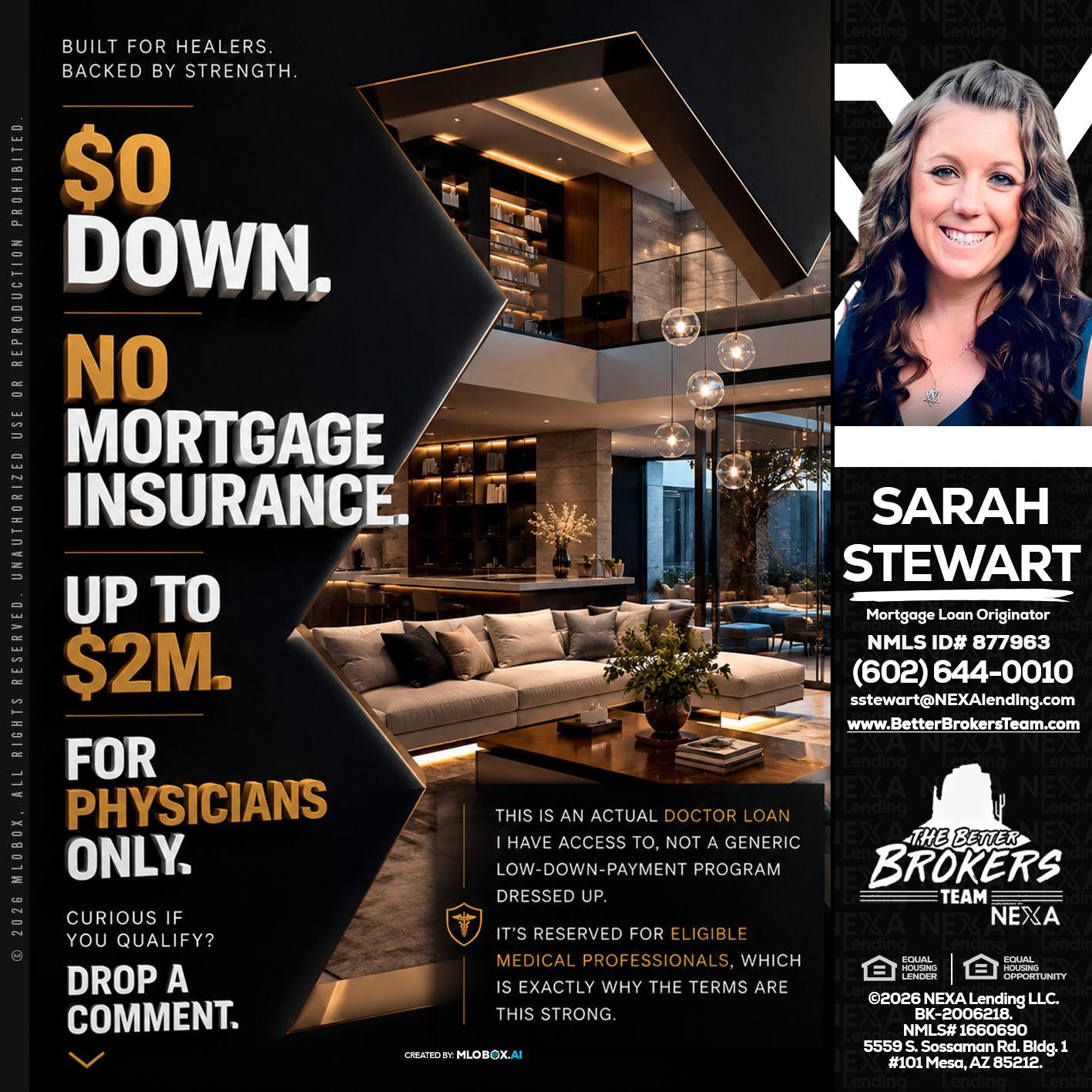 $0 DOWN - Sarah Stewart -Mortgage Loan Originator