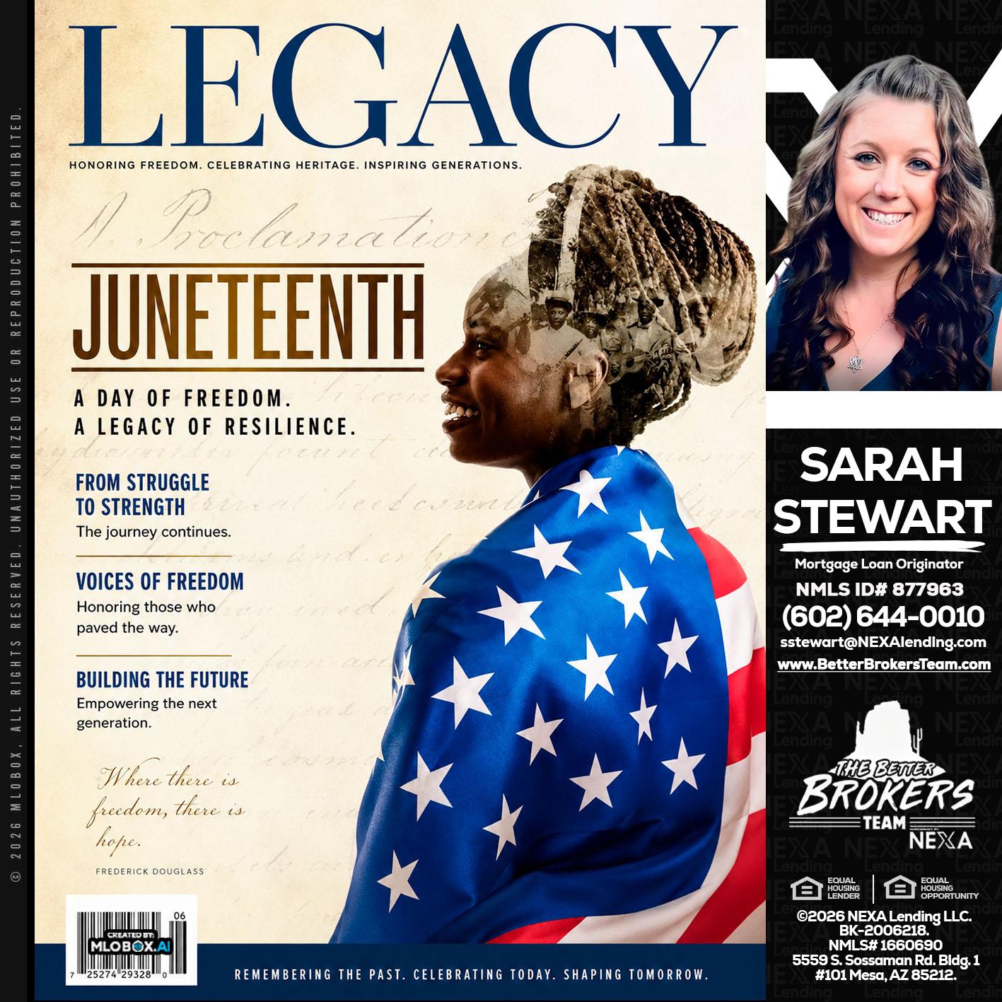 LEGACY - Sarah Stewart -Mortgage Loan Originator