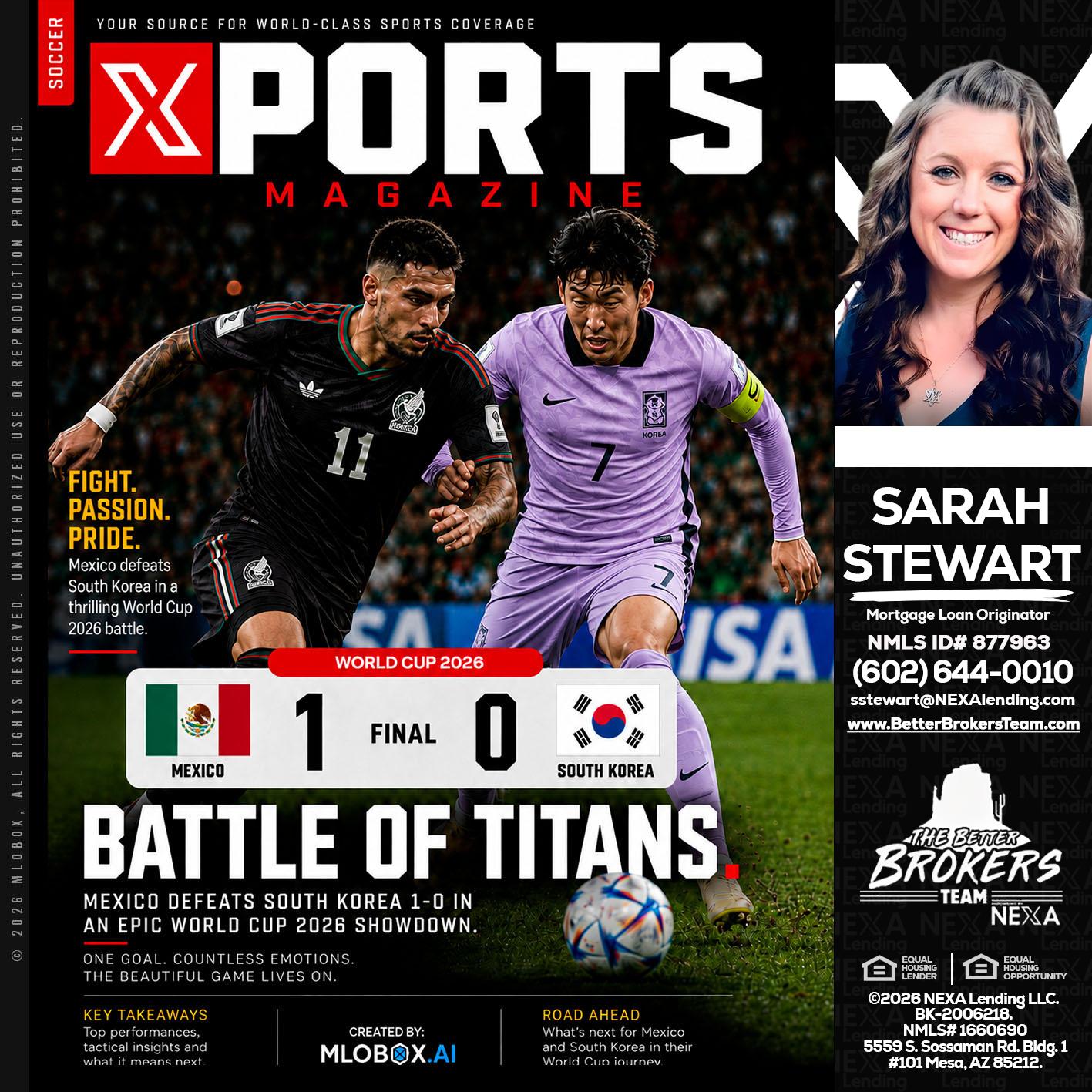 XPORTS MAGAZINE - Sarah Stewart -Mortgage Loan Originator
