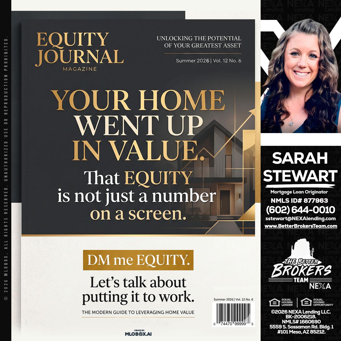 YOUR HOME - Sarah Stewart -Mortgage Loan Originator