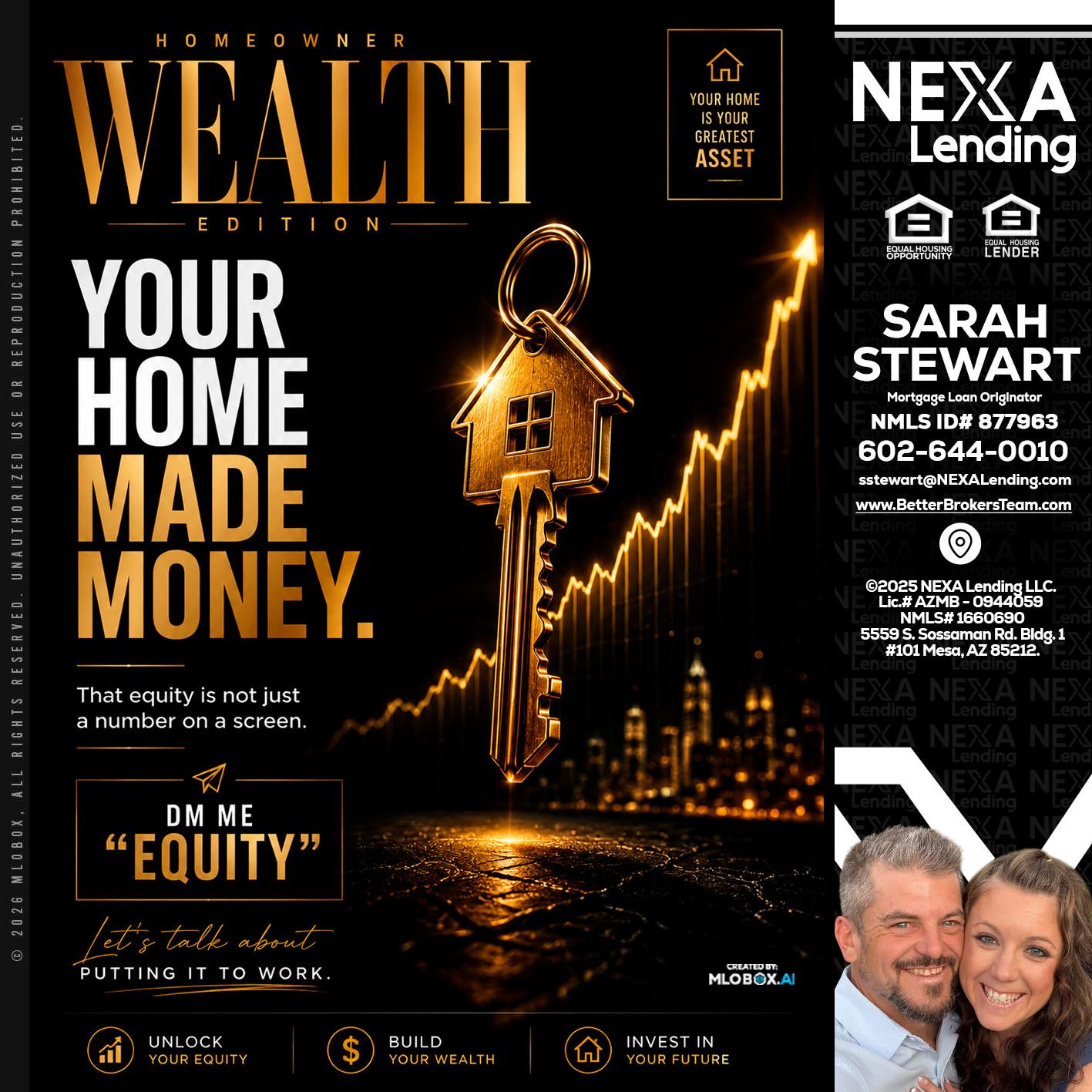 YOUR HOME MADE - Sarah Stewart -Mortgage Loan Originator