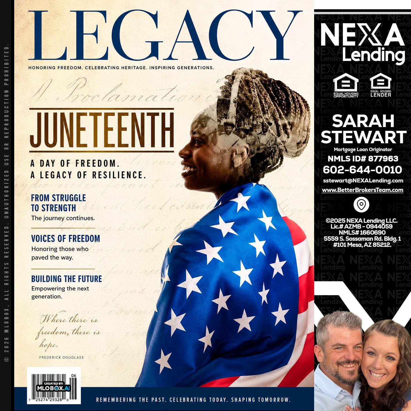 LEGACY - Sarah Stewart -Mortgage Loan Originator