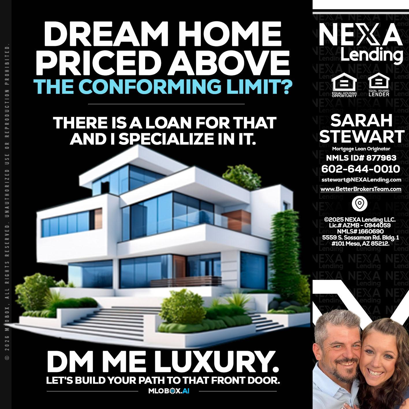 DREAM HOME - Sarah Stewart -Mortgage Loan Originator