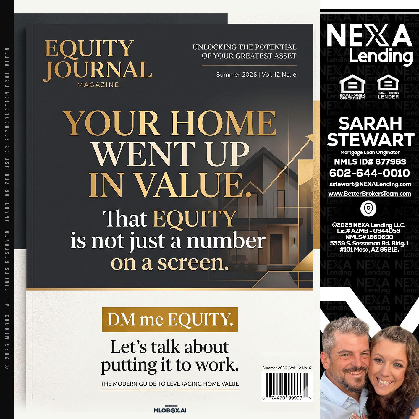 YOUR HOME - Sarah Stewart -Mortgage Loan Originator