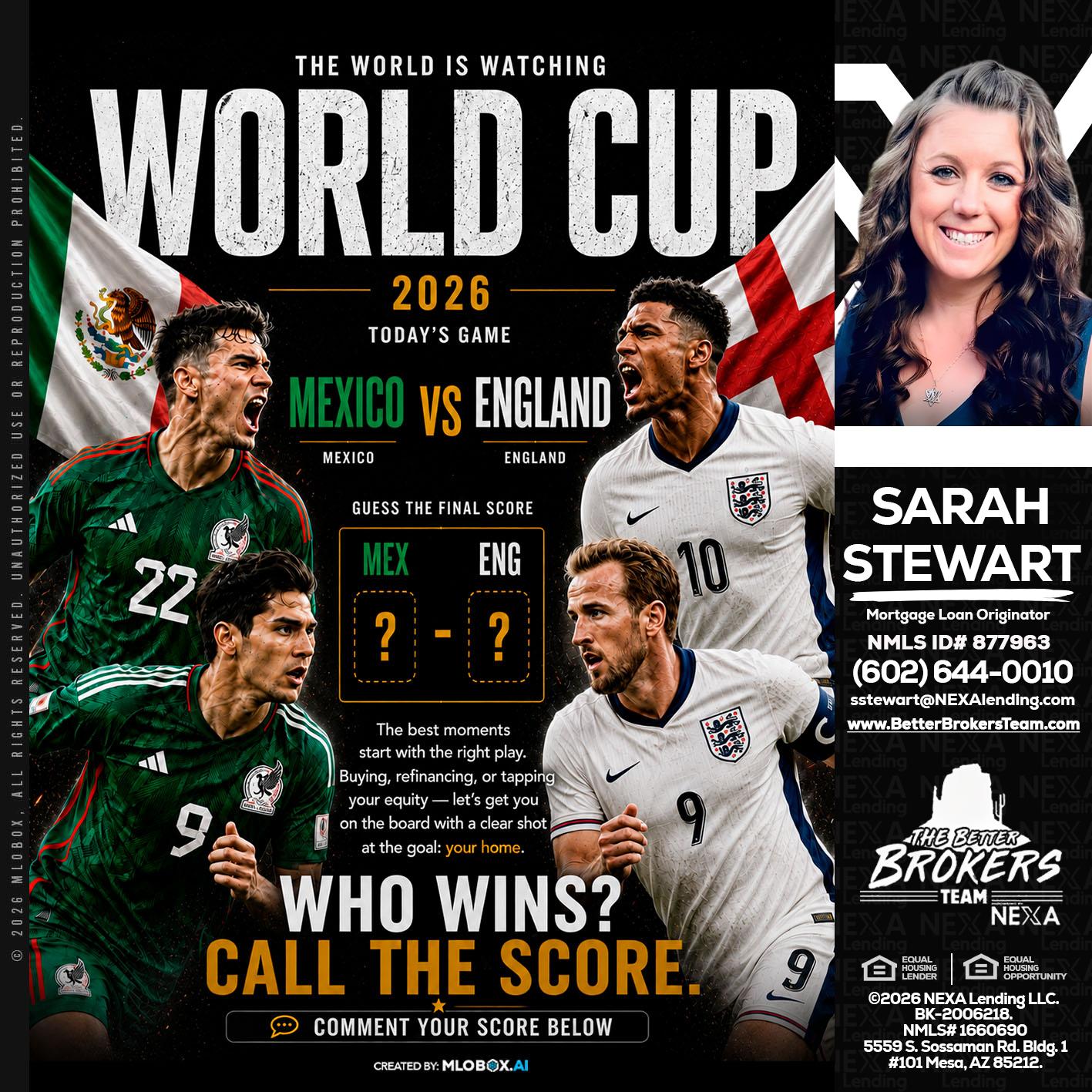 WHO'S WIN - Sarah Stewart -Mortgage Loan Originator