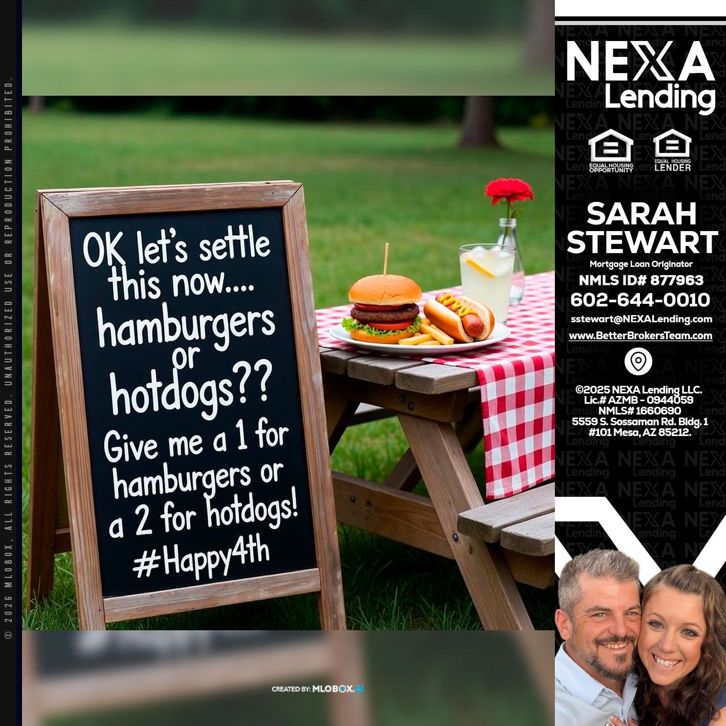 let settle this - Sarah Stewart -Mortgage Loan Originator