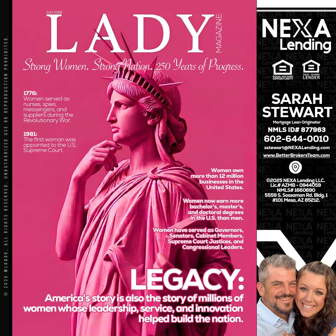 LADY LIBERTY! - Sarah Stewart -Mortgage Loan Originator