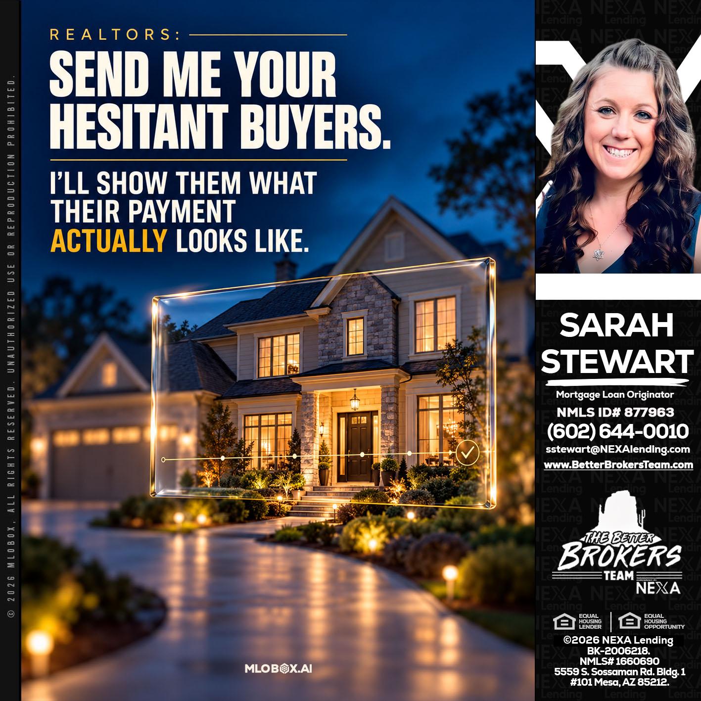 REALTOR - Sarah Stewart -Mortgage Loan Originator